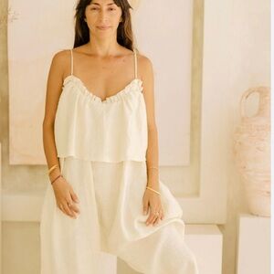 [SOLD] Myrah Penaloza, Cream Jumpsuit